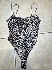 Zara Woman’s Leopard Print Bodysuit Size Small