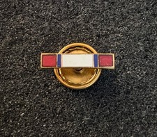 US Army Distinguished Service Medal BB&B Ribbon Bar Screw Back Enamel Lapel Pin