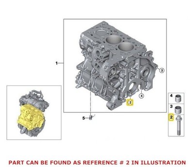 Für Mini Original Motor Kurbelwelle Hauptlager Kappe Schraube 11118604584