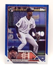 2023 Topps Series 2 - Brendon Davis #494 Blue Foil /999 (RC) Detroit Tigers 