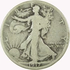 1917 D Obverse Liberty Walking 50c VG Very Good Details SKU:CP1465