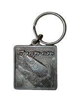 Vintage Metal Square Snap on Tools the Choice of All Industry Keychain