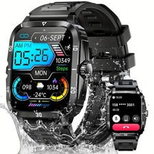 Smart Watch for Men, Waterproof Call Watch for iPhone, Android, and Samsung.