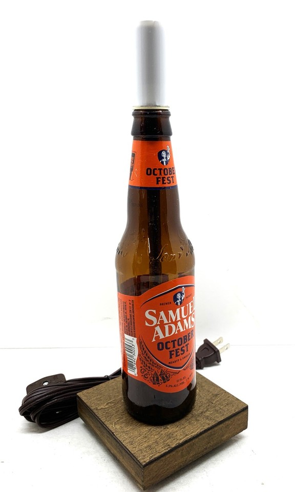 Samuel Adams October Fest Beer Bottle TABLE LAMP Desk Accent Light w ...