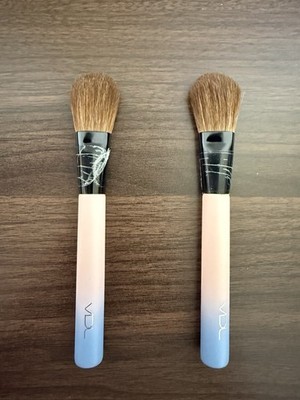 VDL PRO Natural Pony Hair Blush Powder Setting Makeup Brush Lot Of 2