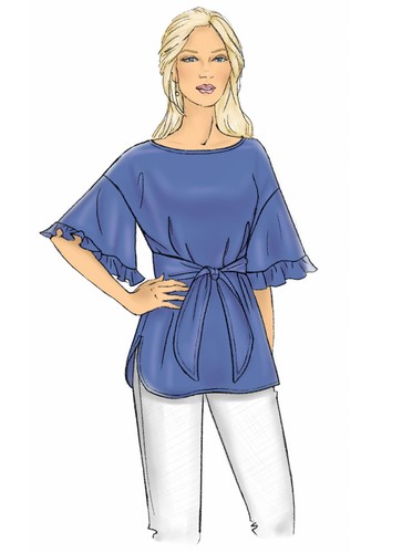 Butterick Very Easy SEWING PATTERN B6685 Misses' Top & Sash XS-M Or L-XXL - Picture 7 of 9