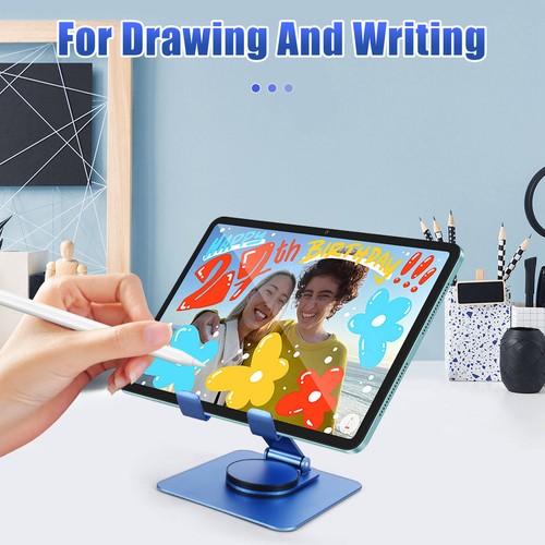 360° Rotating Tablet Stand Adjustable Portable Acrylic Desktop Stand for9611 - Picture 4 of 7