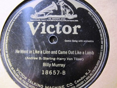 1920 ESTHER WALKER Billy Murray How Sorry You'll Be Wait'll You See VICTOR 18657