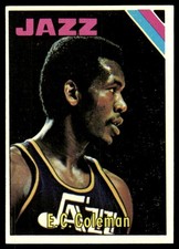 1975-76 Topps Basketball Card E.C. Coleman New Orleans Jazz #163 EX-MT+