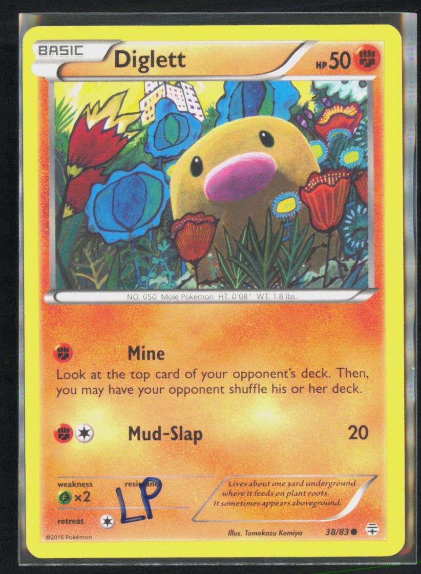 Pokemon Diglett Generations 38/83 Tomokazu Komiya LP