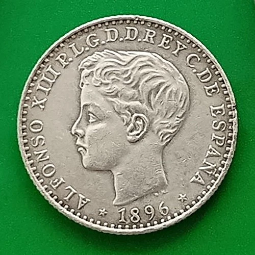 PUERTO RICO COIN - 10 centavos 1896 PGV. Alfonso XIII
