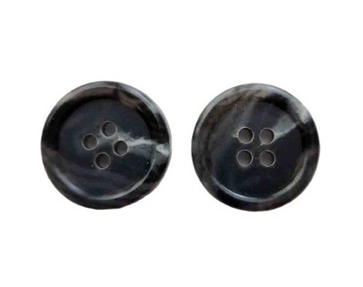 Two Brooks Brothers Genuine Horn Suit Buttons Gray White J5J Men's