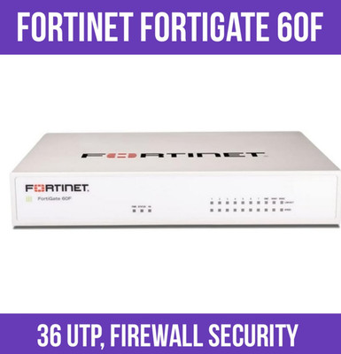 FortiGate-60F Firewall Appliance - 10 Gigabit Ethernet RJ45 Ports, Includes DMZ,