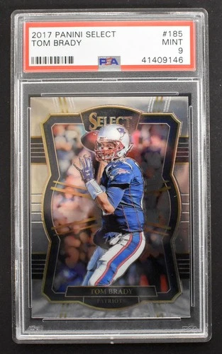 Tom Brady 2017 Panini Select Premier Level #185 New England Patriots PSA 9 MINT