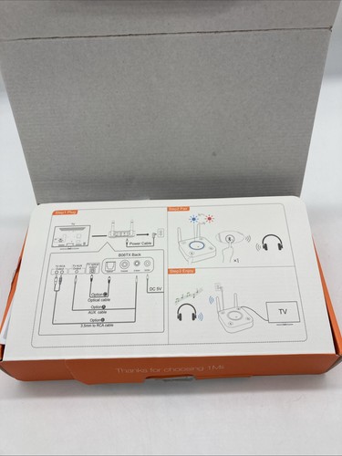 1mii 1Mii B06TX Bluetooth 5.2 Transmitter for TV to Wireless Headphone/Speaker - Picture 2 of 4