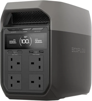 ECOFLOW DELTA 3 1024Wh Portable Power Station 1000W PV Input Solar Battery - Image 1 of 4