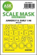1/48 Artscale Junkers F-13 double-sided express fit mask for Miniart