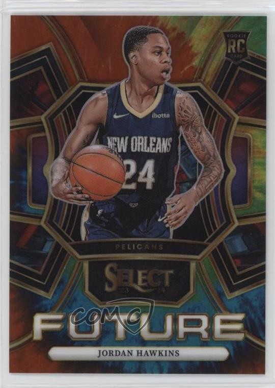 2023-24 Panini Select Future Tie-Dye Prizm /25 Jordan Hawkins #10 Rookie RC