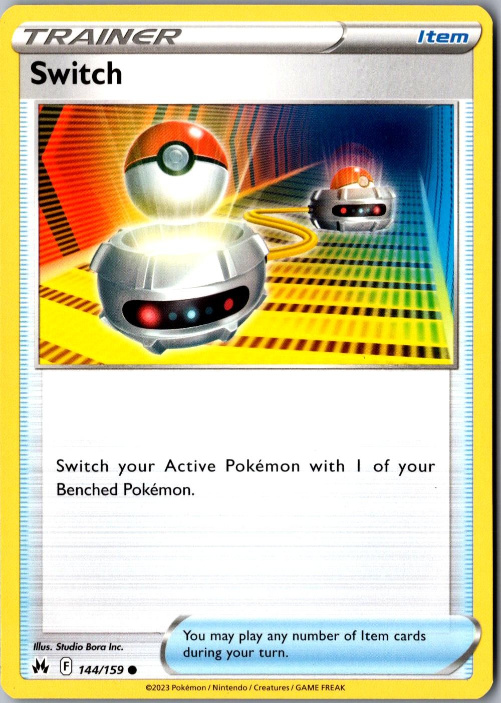 Switch 144/159 Common SWSH: Crown Zenith LP Pokemon Card