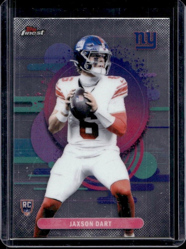 2025 Topps Finest Jaxson Dart Uncommon RC Rookie #102 Giants