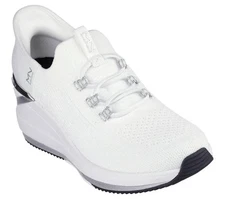 Woman Skechers Slip-ins Mark Nason The Triple Wedge - Dallis 177721 White New