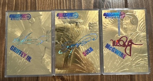 1998 Ken Griffey Jr., Mark McGwire, Sammy Sosa 3er Set Limited Edition 4329/9861