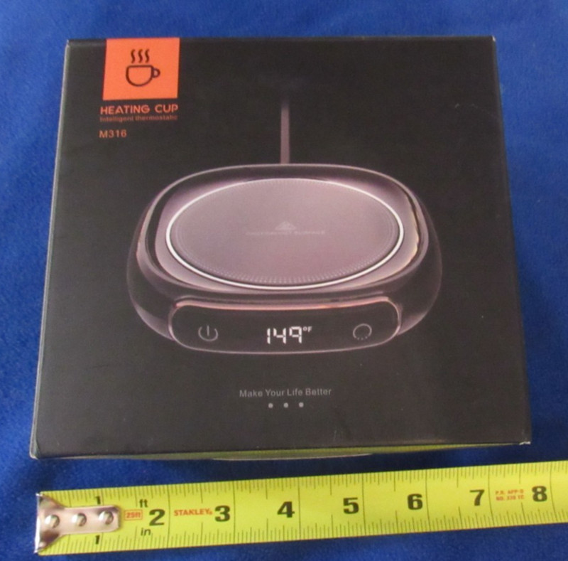 RoHS Heating Cup plate Mug warmer black   New 25W M316