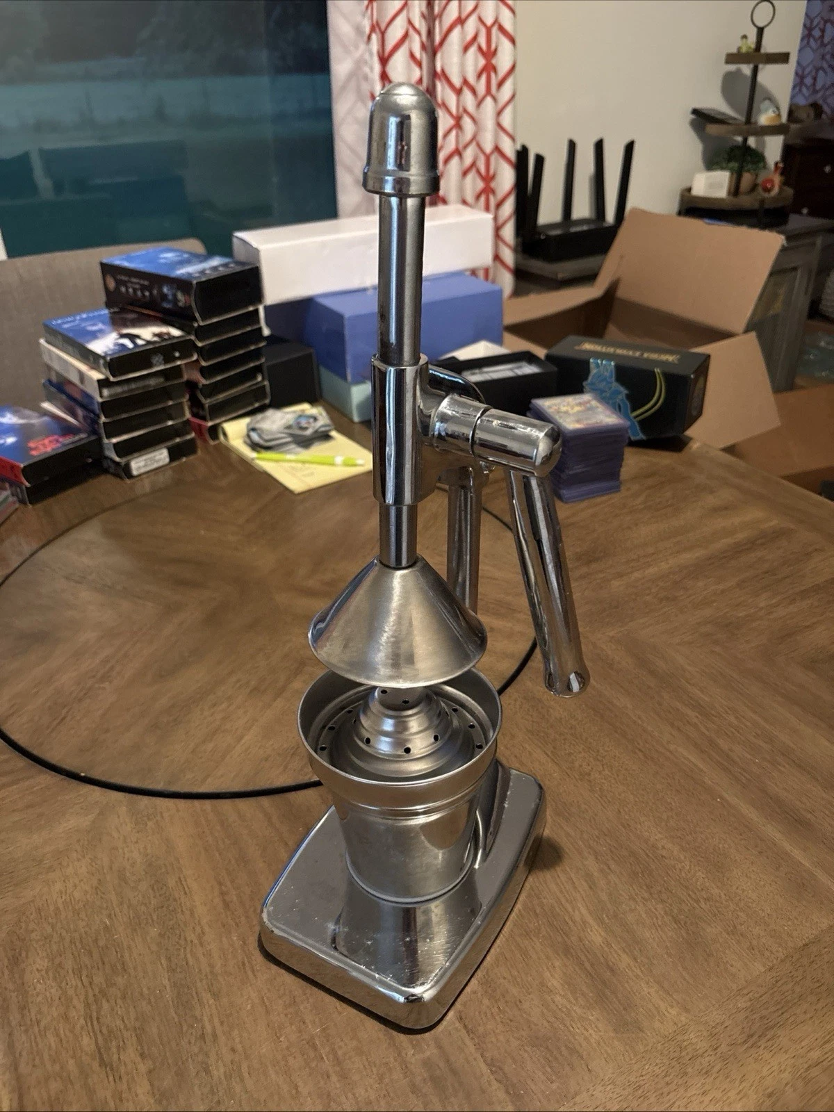 Vintage Manual Citrus Juicer Lever Press Chrome Commercial Style
Opens in a new window or tab
