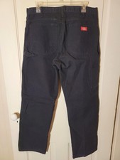 Men's DICKIES 1939RBK Relaxed Fit CARPENTER JEANS PANTS Tagged 34x30 ACTUAL 32W