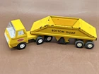 Vintage Yellow Mini Tonka Truck Trailer Bottom Dump 1970's Metal Toy Truck