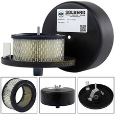 1/2" Inch Air Compressor Intake Filter Silencer Metal Housing Canister U.S.A