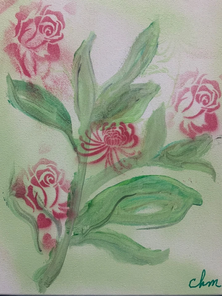 11x14 Impressionism Original Acrylic Painting on Canvas Handmade Abstract Art - Image 3 of 3