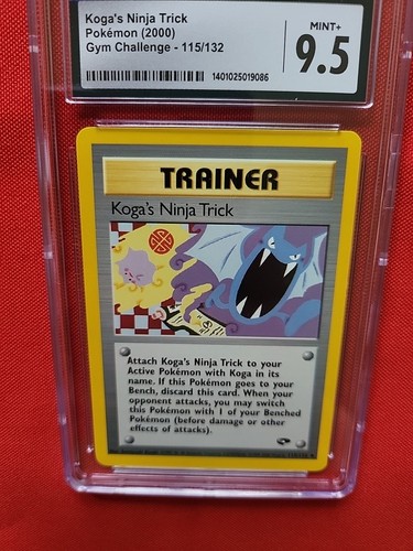 Pokemon: Koga's Ninja Trick #115/132 Gym Challenge 2000 WOTC - CGC 9.5 - A15 - Picture 9 of 22
