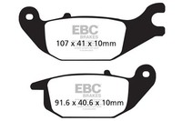 BremsbeläGe Serie Sfa Organisch FüR Roller EBC Yamaha Mw 125 Sfa343