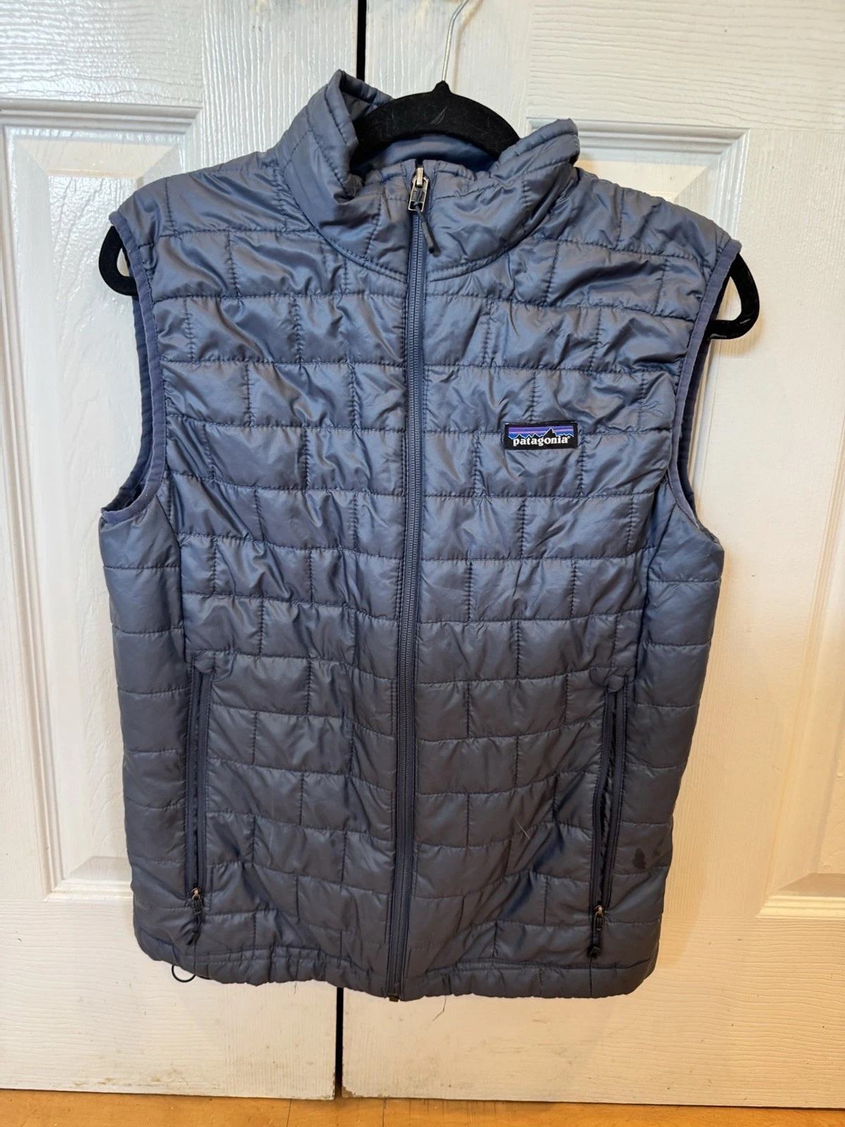 Patagonia Nano Puff Vest Mens Small Blue Primaloft Insulated Full Zip Puffer
Opens in a new window o