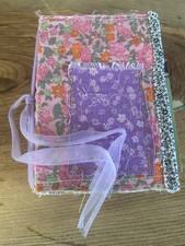 Handmade Floral Fabric Junk Journal 6x4 Vintage Ephemera Memory Scrapbook