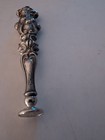 3.5" Antique Ornate Sterling Silver Wax Seal Stamp Monogrammed. — photo 8