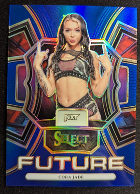 2024 Panini WWE Select Future #4 Cora Jade Blue Prizm 05/49