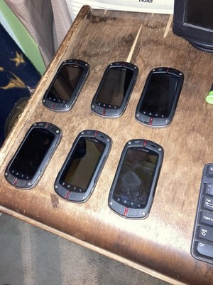 Lot Of Six Casio G'zOne Commando C771 rugged smartphones Missing Batteries
