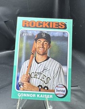 2024 Topps Heritage Aqua Border Connor Kaiser RC Colorado Rockies #700