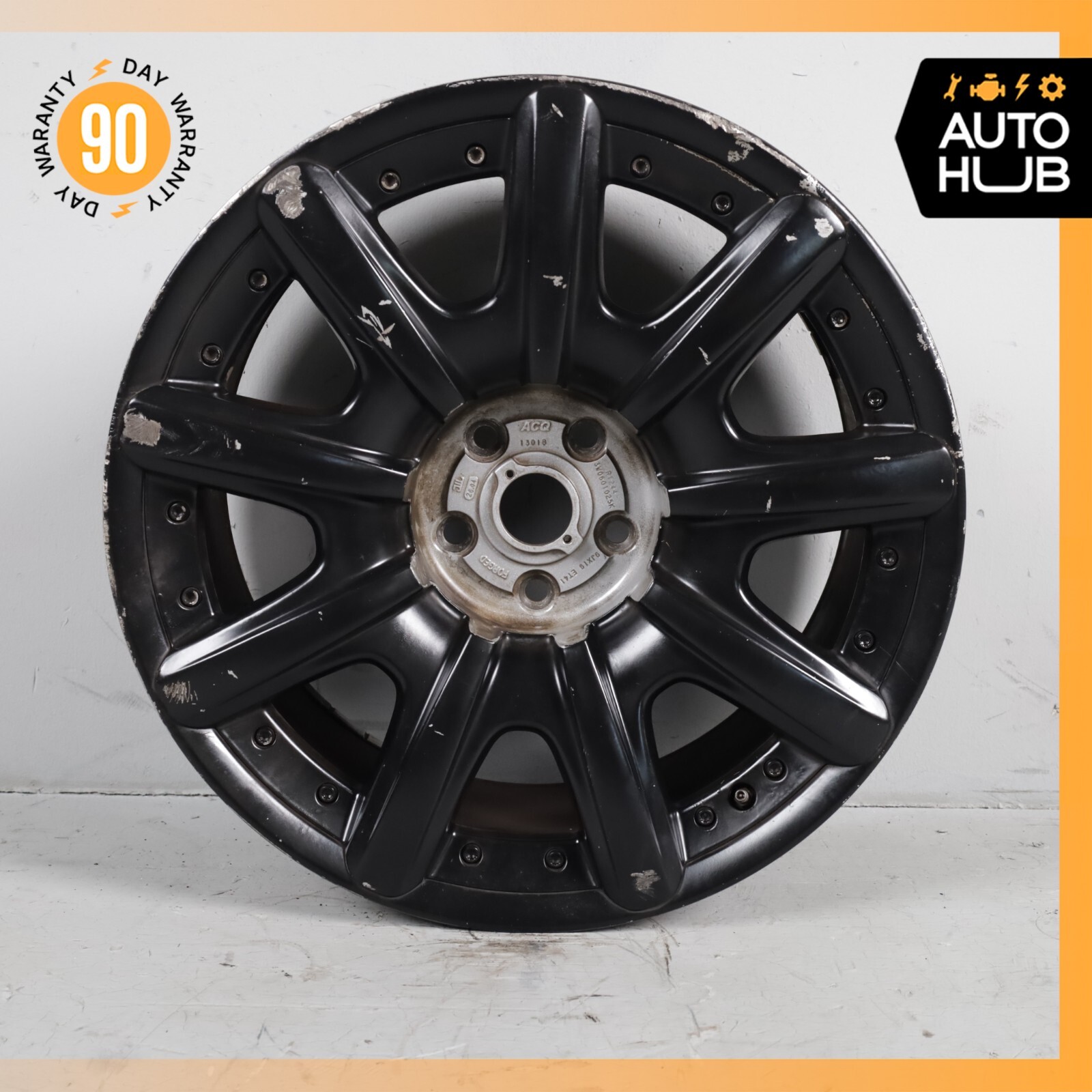 Bentley Continental GT GTC 9 x 19 19" Wheel Rim Black 3W0601025K OEM