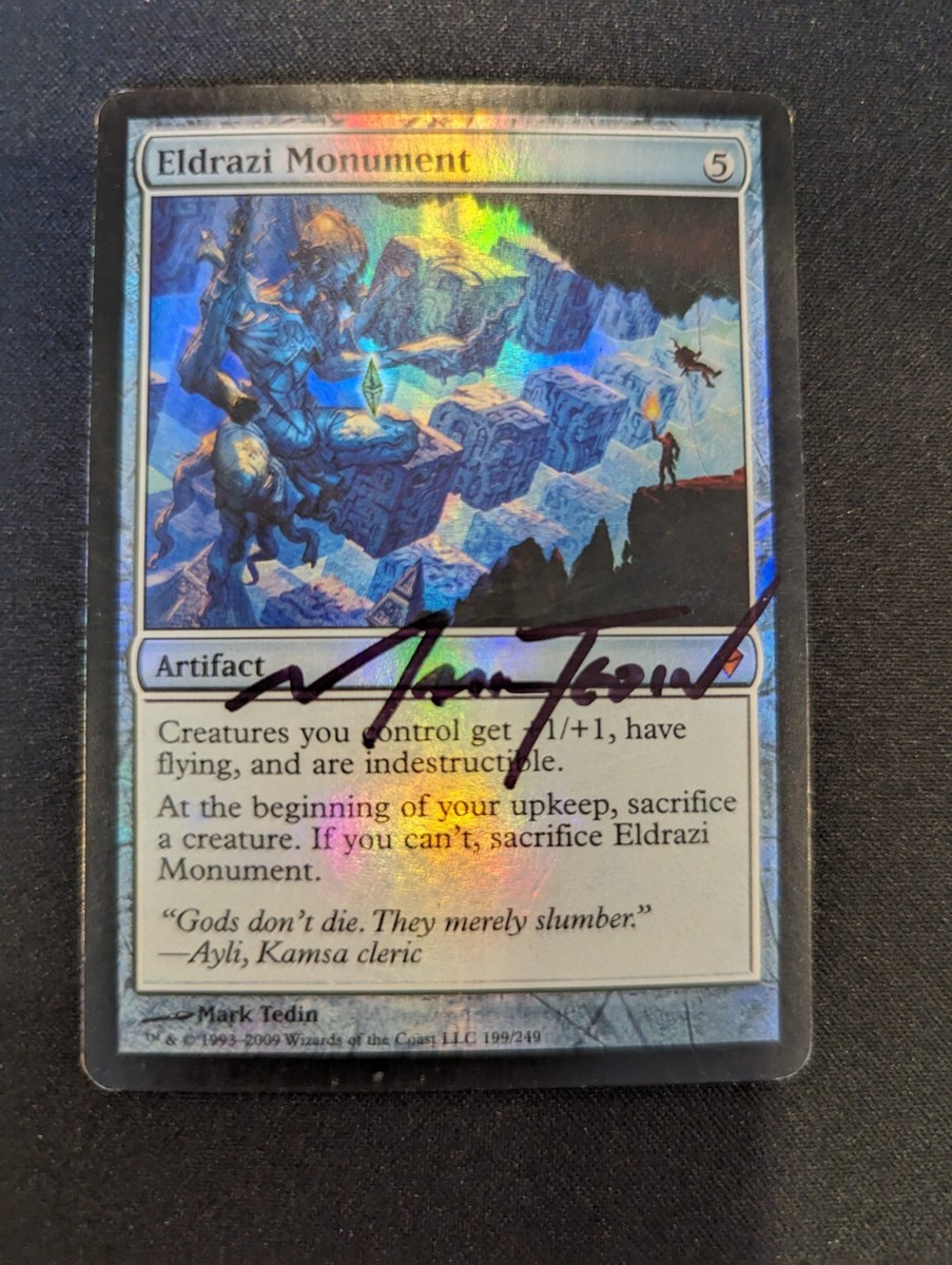 Eldrazi Monument LP MTG Magic the Gathering Signed Zendikar Eldrazi Monument LP MTG Magic the Gathering Signed Zendikar