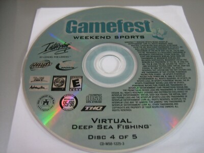 Gamefest Weekend Sports - Virtual Deep Sea Fishing (PC, 2000) - Disc Only!!!