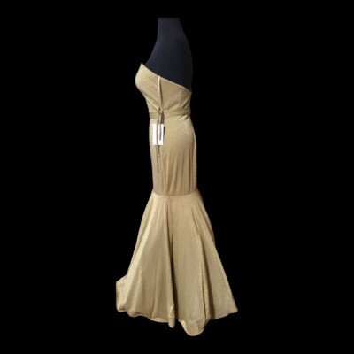 slim fit dress slacks ASHLEYlauren 11669 Fully Beaded V-Neck Gown main image 1