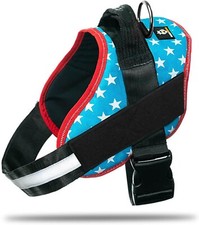 Red White Blue No Pull Dog Pet Harness Adjustable Control Vest Dogs Reflective S