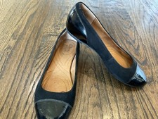 Clarks Indigo 63107 Loafer Black Patent/Suede Leather Women's US Size 7 M