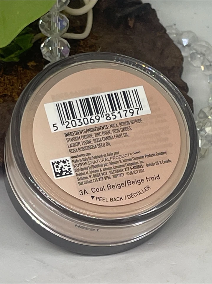 Korres Wild Rose Mineral Foundation Natural Finish Powder - 3A Cool Beige - New - Image 3 of 4