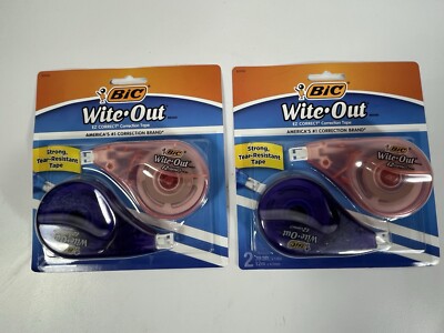 BIC Wite-Out Brand EZ Correct Correction Tape 39.3 Feet TWO 2-Count Packs white
