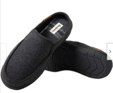 Dearfoams Mens  Breathable Memory Foam Clog Slippers (BLACK, L-11/12) NWOB