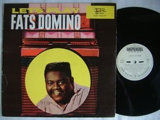 PROMO WHITE LABEL / FATS DOMINO LET'S PLAY / JAPAN 60'S FLIP BACK COVER